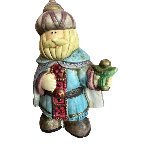 Vintage 80s Nativity Set 10 pc Stable, Wise Men & Shephard Christmas Religious - Picture 3 of 6